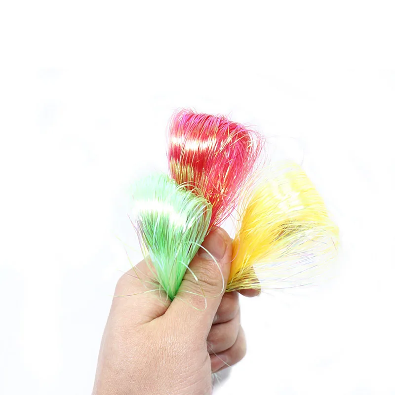 Fibra plana de tinsel para señuelos de pesca con mosca - imagen 5