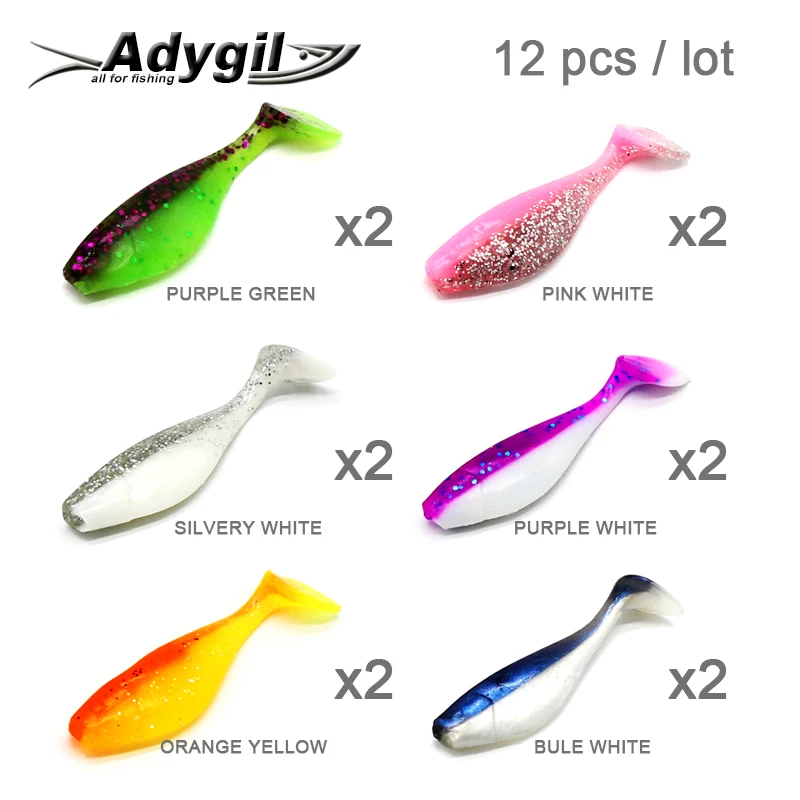 Vinilo ADYGIL ADSL202 – Señuelo silicona 50mm colores variados - imagen 2