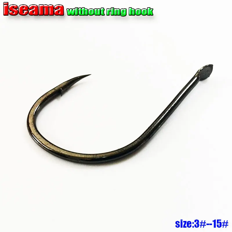 Iseama anzuelos de pesca afilados acero al carbono - imagen 5
