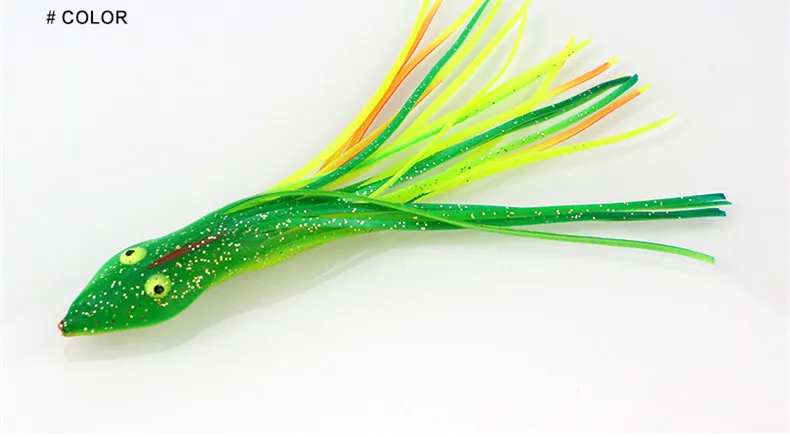 Detalle del cuerpo flexible del cebo