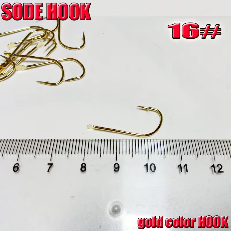 Anzuelos Sode dorados para pesca en mar 3-16 - imagen 3
