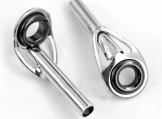 Kit de anillos guía para reparación de caña de pescar, 2 unidades, diámetros 1,0 mm a 2,0 mm
