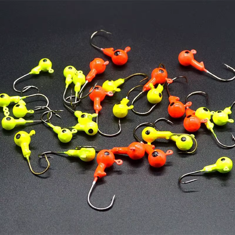 Jig Head para vinilo rojo y amarillo – 1,75g a 3,5g - imagen 2