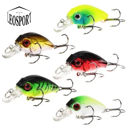 LEOSPORT Crankbait – Señuelo artificial duro de manivela para pesca