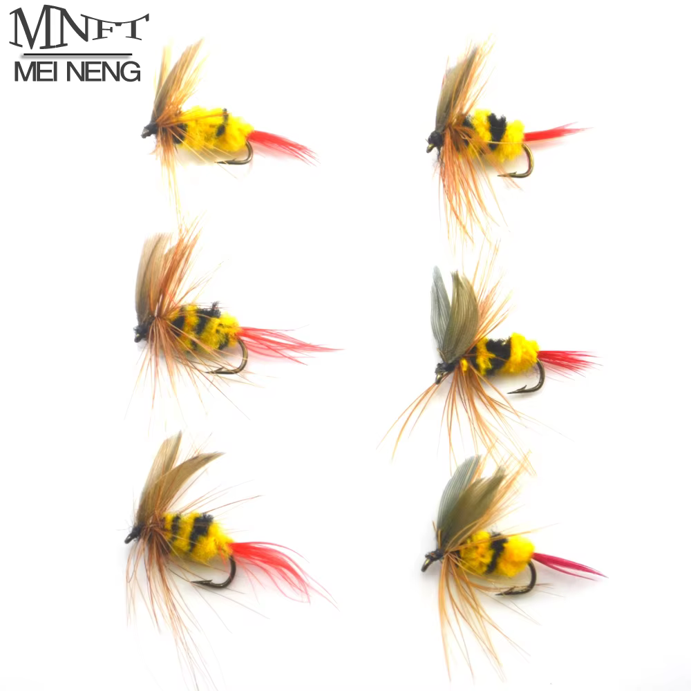 Moscas artificiales Yellow/Black – Tamaño 10 para trucha