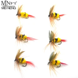 Moscas artificiales Yellow/Black – Tamaño 10 para trucha