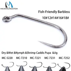 Anzuelos Caddis Pupa Maximumcatch #10-18 sin púas