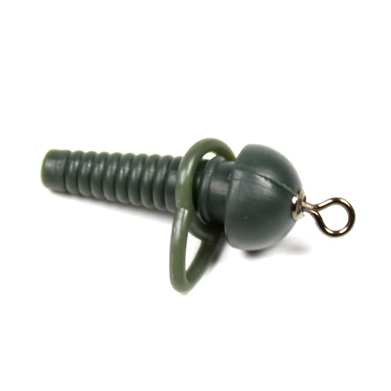 Bimoo Rig de pelo para carpa verde multicuentas con gancho giratorio - imagen 3