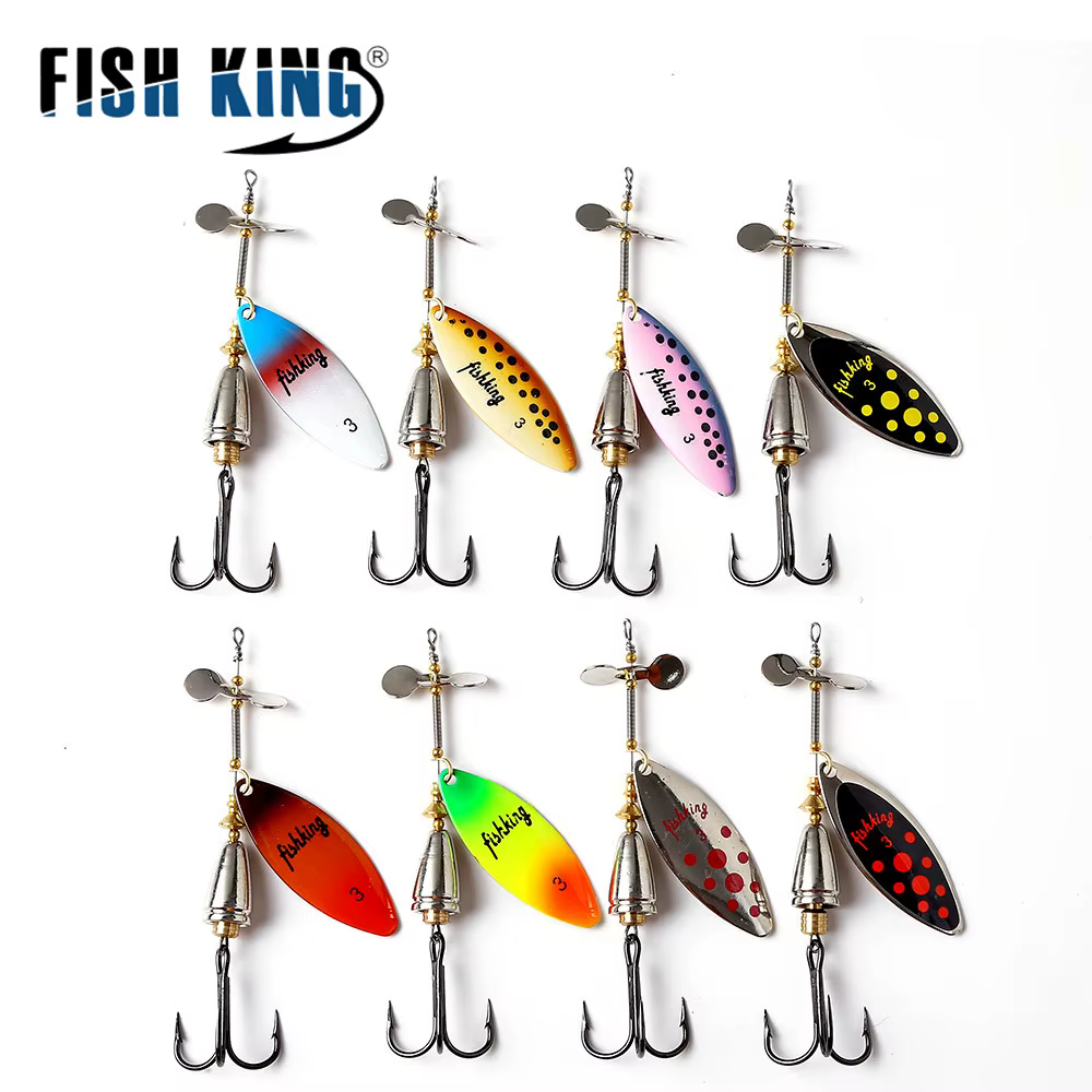 Fish King Cebo giratorio para lucio hoja cobre helicoidal - imagen 2
