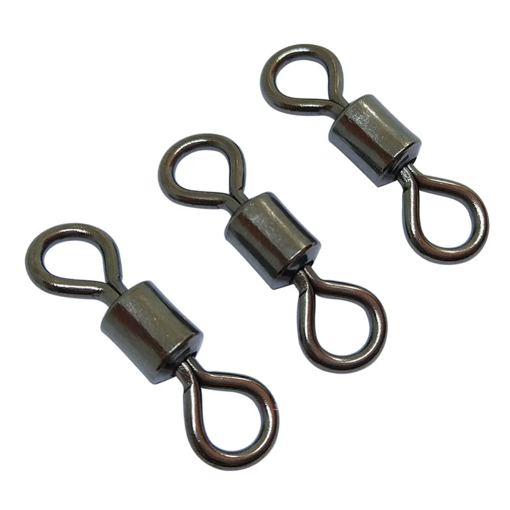 Barril giratorio inoxidable para señuelos de lubina – Conector