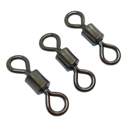 Barril giratorio inoxidable para señuelos de lubina – Conector
