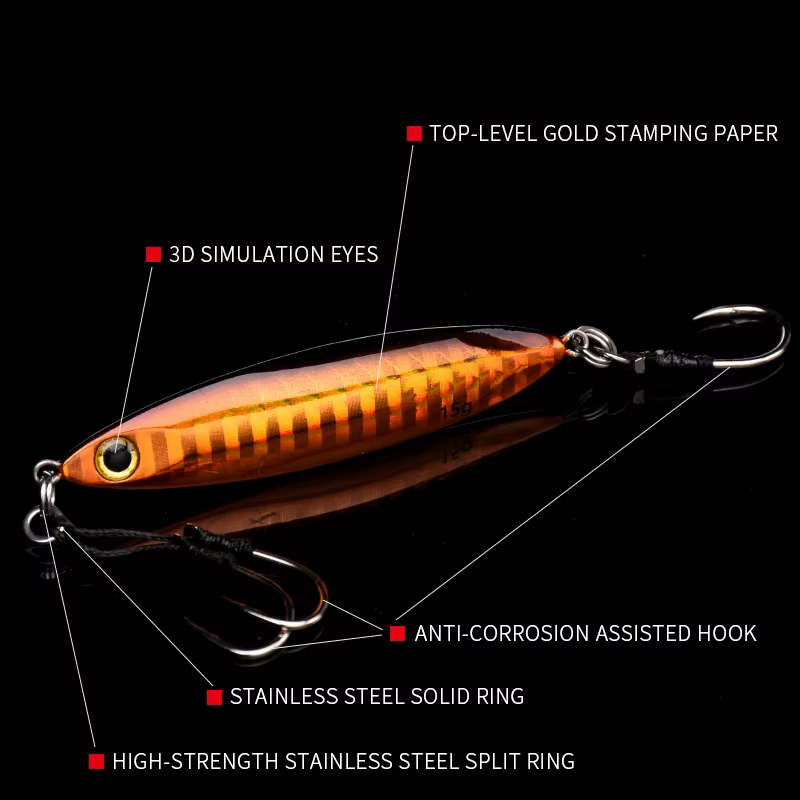 ALLBLUE Cuchara Slow Jig Fundida 10g y 15g para mar - imagen 4