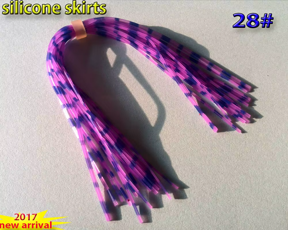 Faldas de silicona con sonajero para pesca con mosca – 13 cm - imagen 3