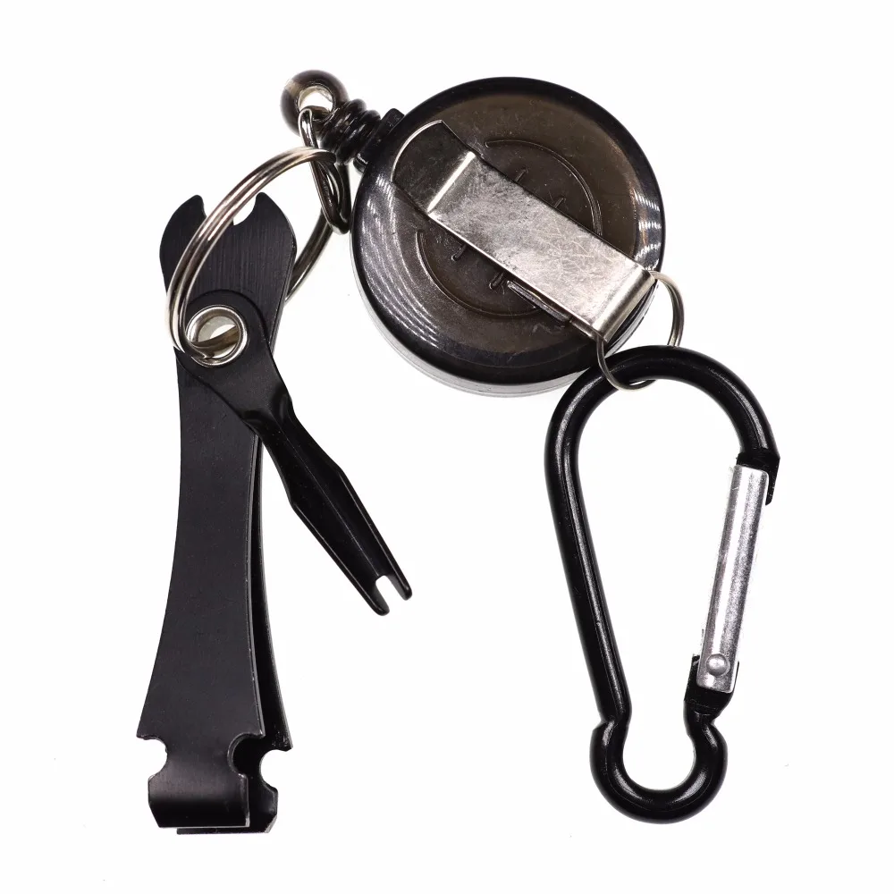 Cortahilo multifuncional de acero inoxidable para pesca con mosca