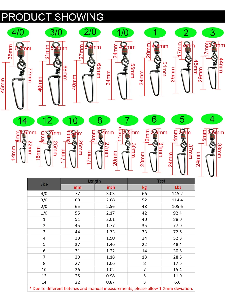 Rolling swivel con coastlock y seguro