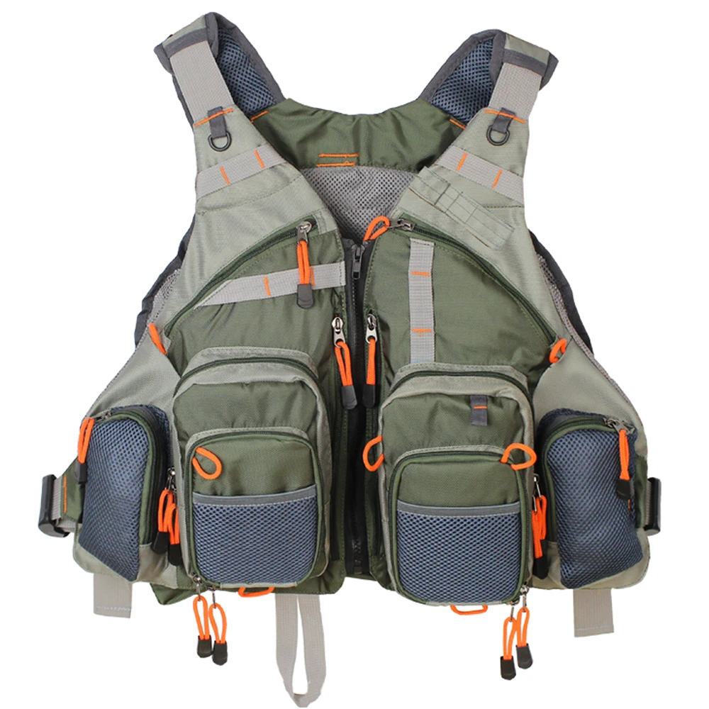 Chaleco de pesca con bolsillos y mesh – Talla ajustable - imagen 2