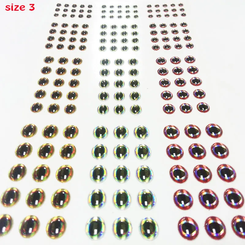 Ojos 3D pez para señuelos de pesca - imagen 4