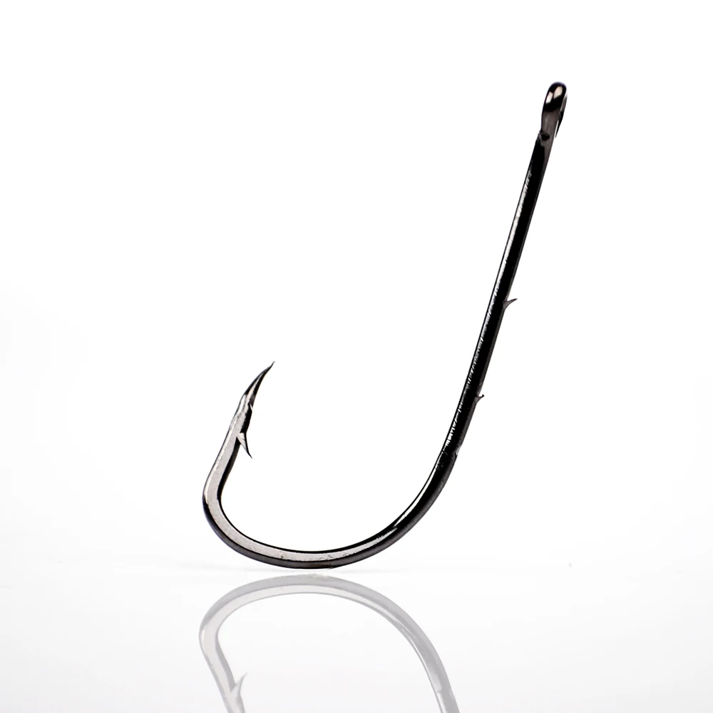 NGB Anzuelo de pesca de acero al carbono con anillas para cebo y púas