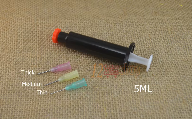Jeringa Epoxi UV MNFT con 3 Boquillas para Atar Moscas - imagen 3