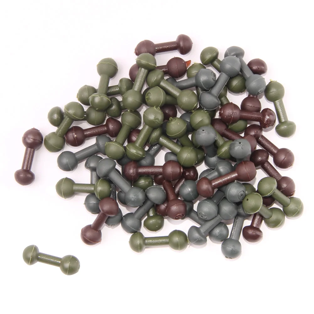 Giratorios Swivel con cuentas para carpa - Verde gris marrón - imagen 3