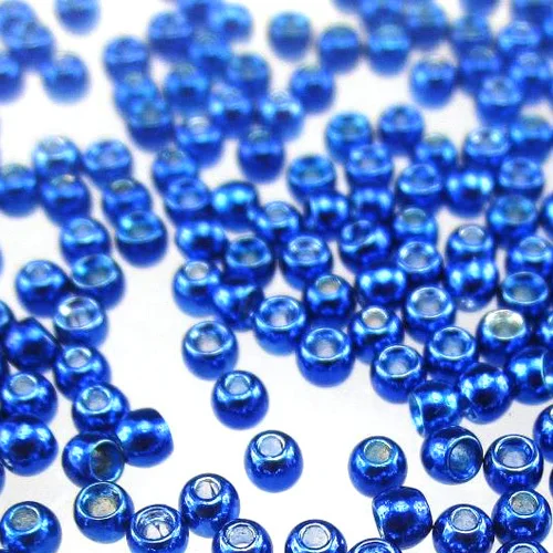 MNFT Cuentas de latón para atado de moscas – Cabezas ninfa rojo y azul - imagen 5