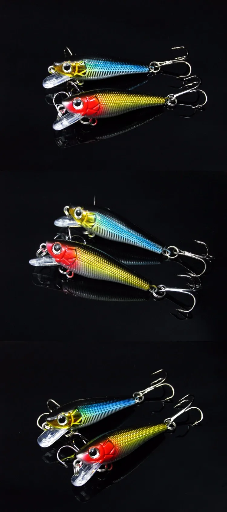 Señuelo minnow artificial para lucio y lubina
