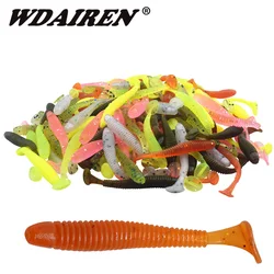 Swimbait Shad Vinilo Cola en T para Spinning Marino