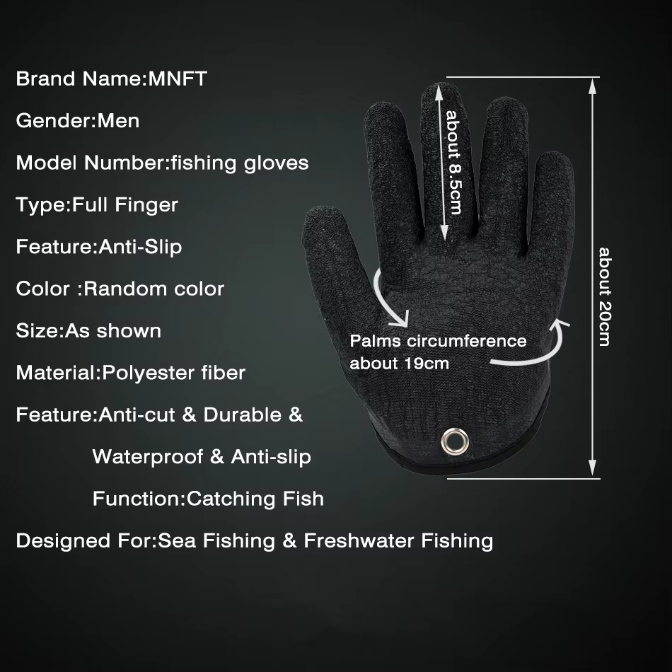 Guantes anticorte MNFT para pesca con ganchos magnéticos - imagen 3