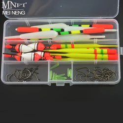 Bobber Boyas para Pesca Vertical con Caja de Aparejos