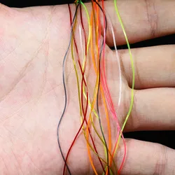 Hilo elástico transparente para moscas – segmentado, varios colores