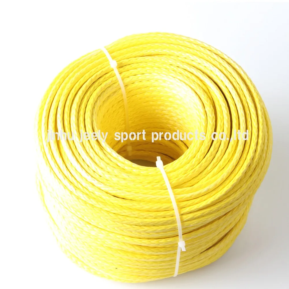Cuerda de remolque UHMWPE de 8mm con trenzado hueco de 12 hilos