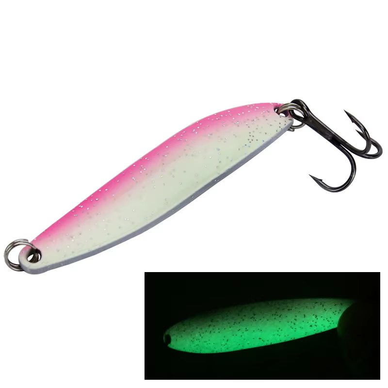 Cucharas de señuelo doble color 6,5 cm 13g – Metal brillante reflectante - imagen 2