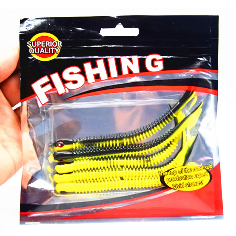 Swimbait paddle tail de vinilo con jig head para Texas bass - imagen 2