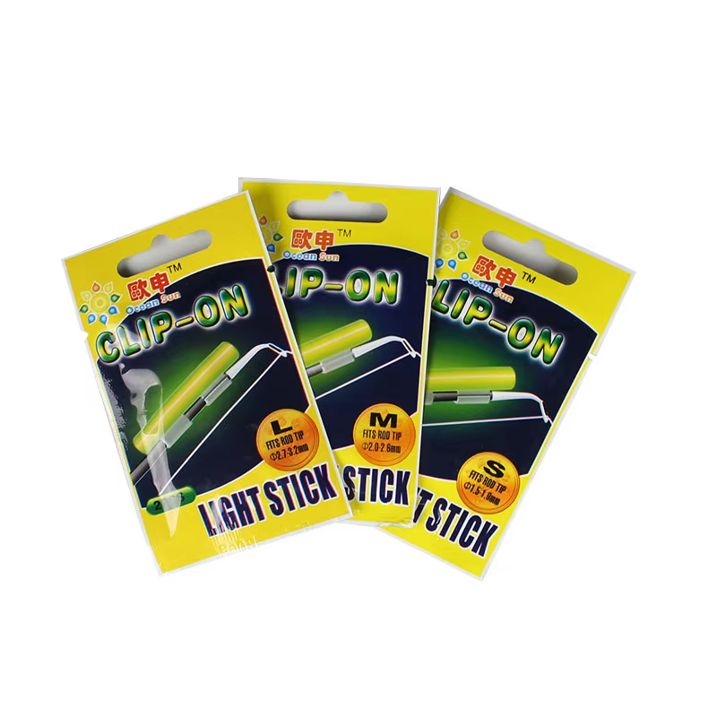 Clip On FU020 Barra de luz verde - Varita quimica pesca nocturna - imagen 4