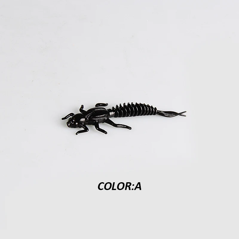 Nimbaits de alcance vinilos silicona larva para pesca en agua dulce - imagen 4