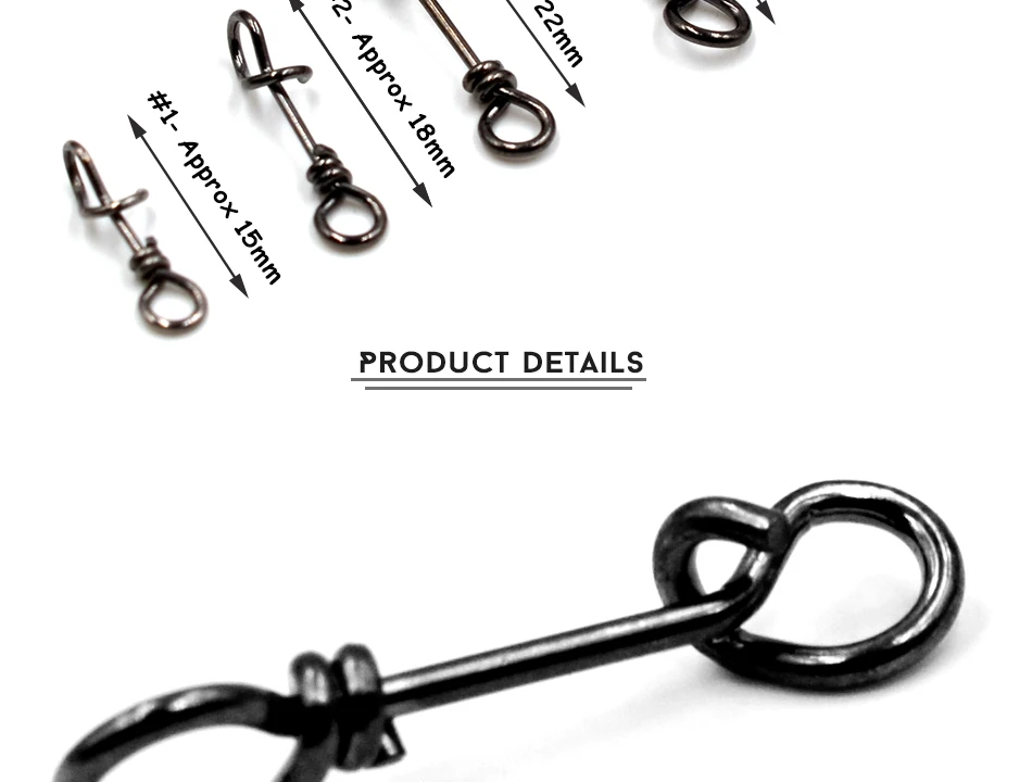 Montaje sencillo para pesca con clips giratorios