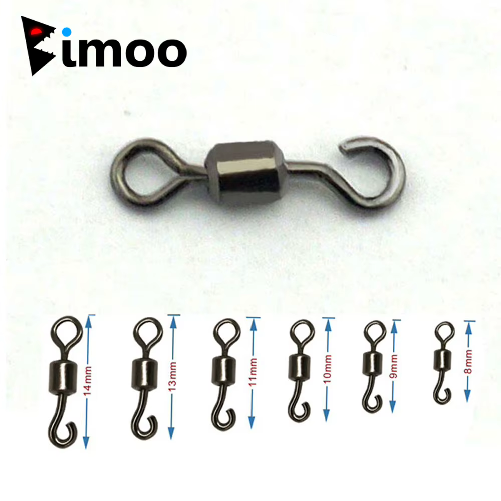 Bimoo Conector Giratorio Latón para Pesca – Accesorio de Aparejo