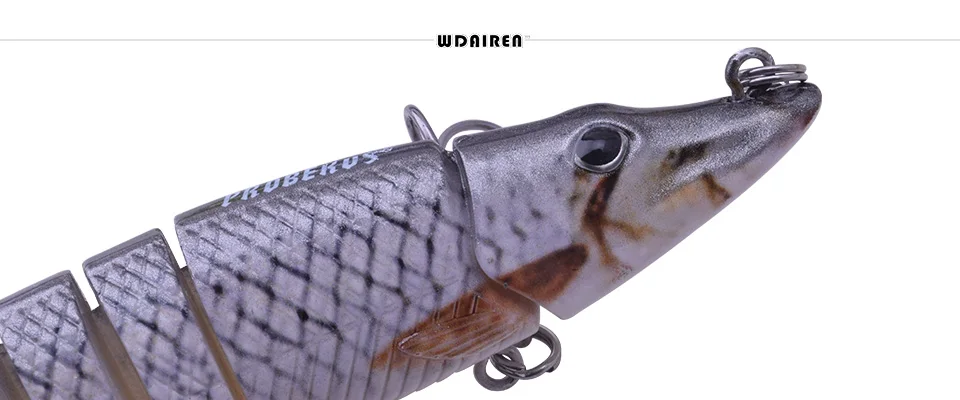 Detalle de los ojos 3D y acabado del señuelo