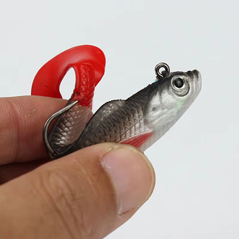 Set 5 Señuelos Suaves INFOF – Vinilo Realista Swimbait - imagen 5