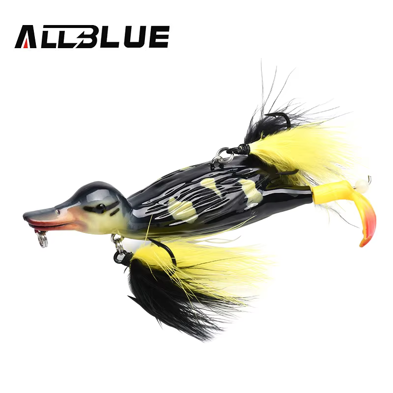 ALLBLUE Stupid Duck 3D – Señuelo superficie flotante con splash