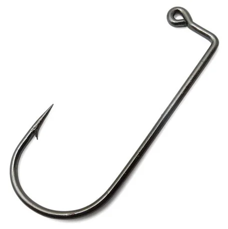 Anzuelos Aberdeen Offset Jig de acero carbono con púas 90°