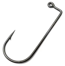 Anzuelos Aberdeen Offset Jig de acero carbono con púas 90°