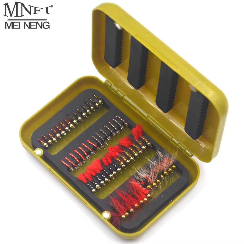 Kit de Moscas Artificiales MNFT 56 – Ninfas y Secas para Trucha y Lubina