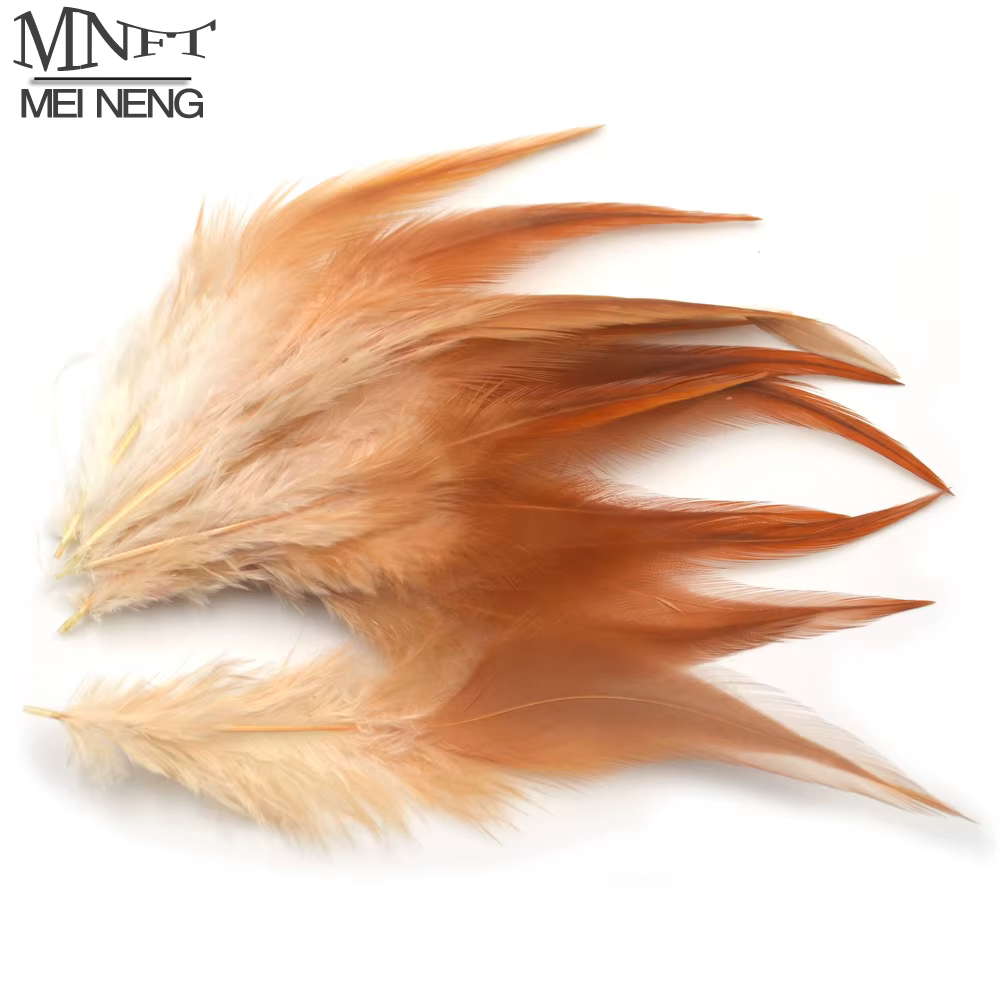 MNFT Hackle de faisán Ginger – Plumas Dun para atar moscas - imagen 4