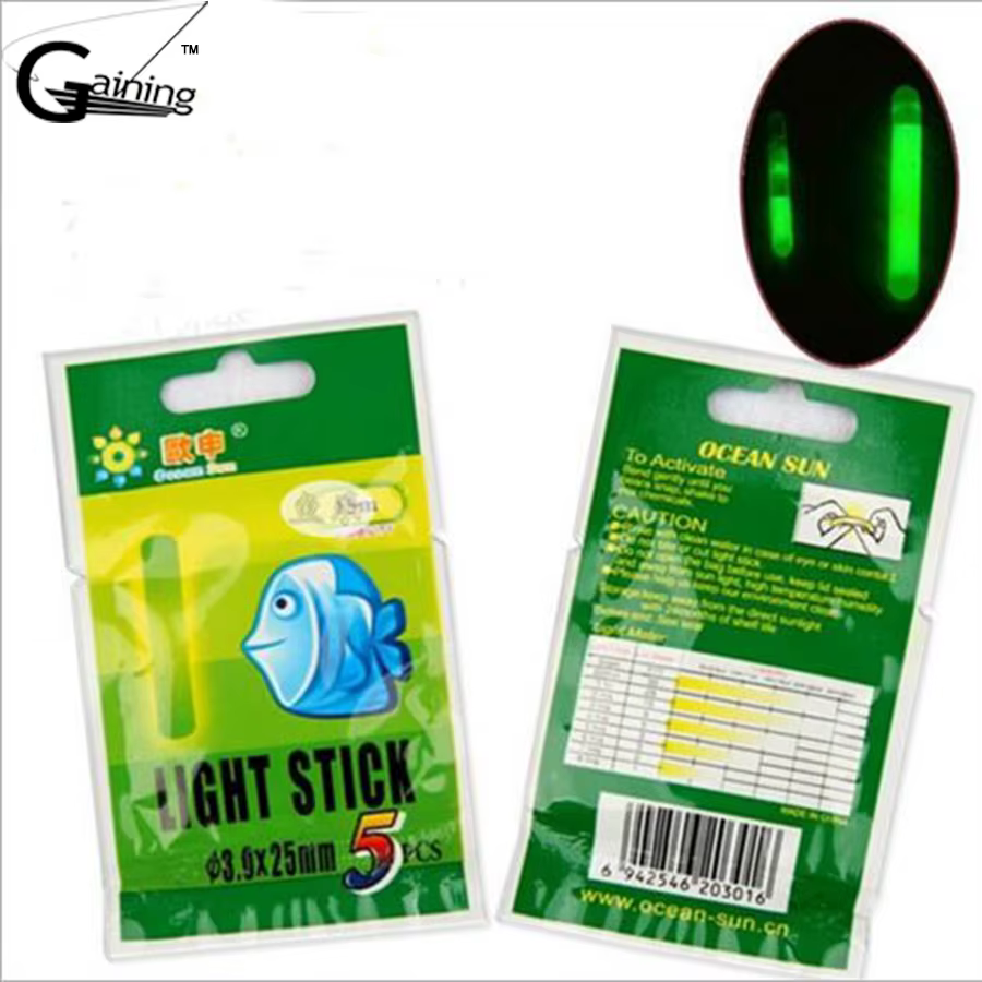 Varita luminosa verde pesca nocturna Talla L 4.5mm