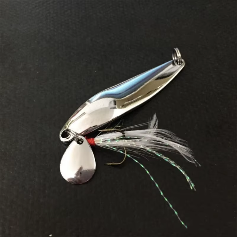 Spinner Bait 5-13g plateado – Señuelo rotativo para bass y lucio - imagen 3