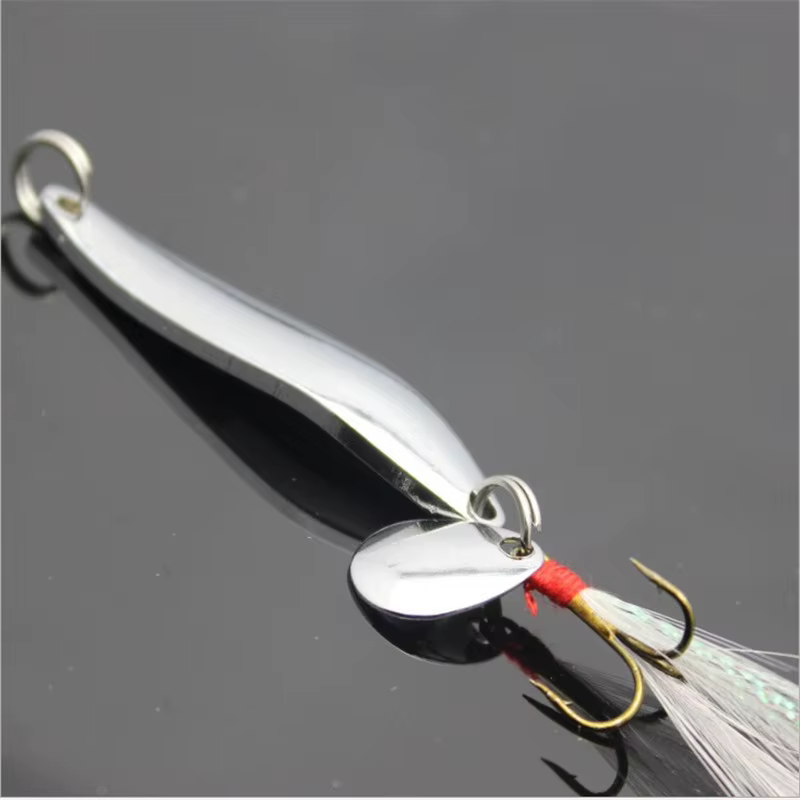 Spinner Bait 5-13g plateado – Señuelo rotativo para bass y lucio - imagen 4