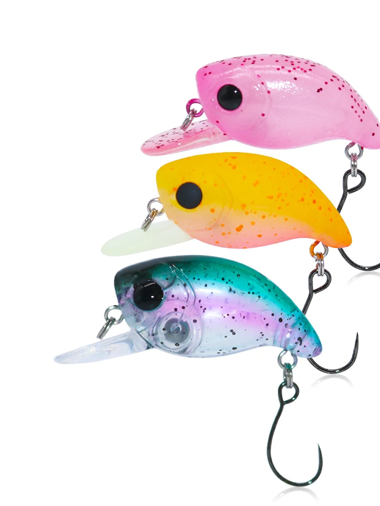 Jerry Tiptoe — Crankbait flotante micro para pesca ultraligera - imagen 5