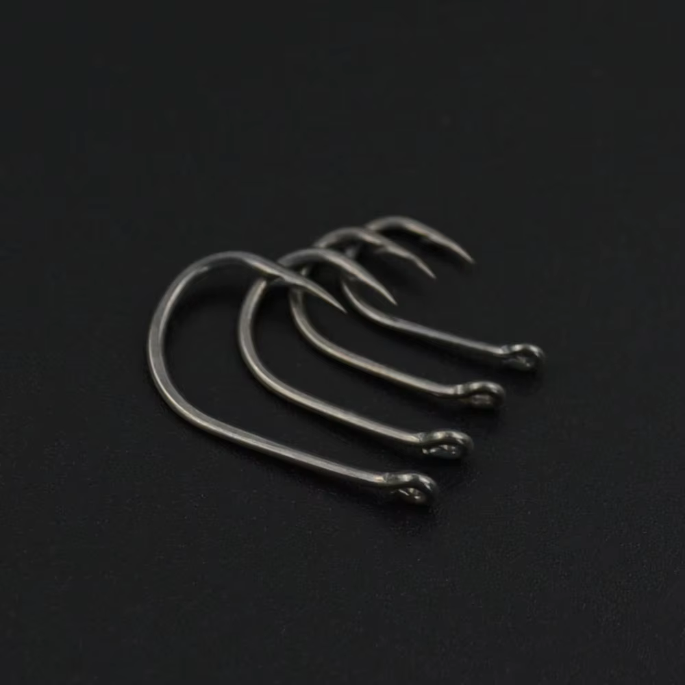 Anzuelo 8007 púas carpa – Acero carbono ojo de anillo - imagen 3