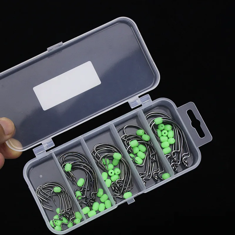 Anzuelos Jig Head con Bolas Luminosas Antideslizantes para vinilo - imagen 2